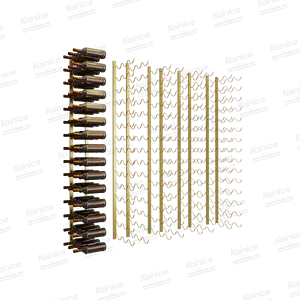 Kainice制造商低价产品黄金供应商酒瓶架铝27瓶独特的酒窖架箱