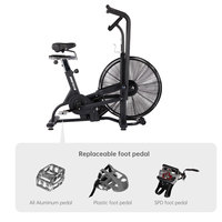 Nouveau Design Vélo d'Air Professionnel en Acier à Résistance Ventilateur, Capacité 150kg, Certifié EN957, pour Fitness Intérieur et Extérieur, Vente en Gros