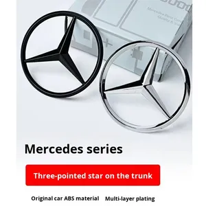Matériau ABS de l'emblème de queue <span class=keywords><strong>Mercedes</strong></span>-Benz applicable pour la classe A Classe C Classe E Classe S C200 E300L GLC260L <span class=keywords><strong>Protection</strong></span> 2018-2019 - Product Image 5