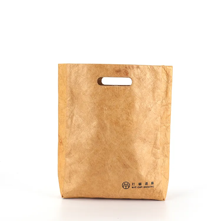 Custom tyvek tote bag high quality dupont tyvek brown paper bag waterproof