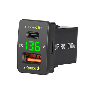 Adaptateur de chargeur de <span class=keywords><strong>voiture</strong></span> <span class=keywords><strong>USB</strong></span> 12V en gros, chargeur rapide pour Toyota Camry, port <span class=keywords><strong>USB</strong></span> - Product Image 5