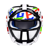 Casque de boxe modulaire en cuir PU intégral pour enfants, protection de la tête pour Muay Thai, Taekwondo, entraînement en salle de sport, unisexe