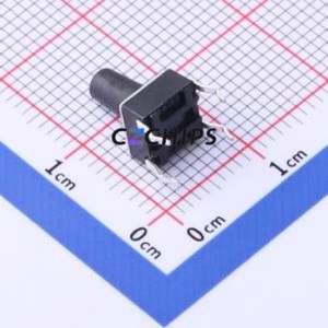 TC-6610-9.5-100G Tactile Switch Through hole Component (THT),6x6mm Switch Single Pole Single Throw Round Button 1N Through Hole - Product Image 2