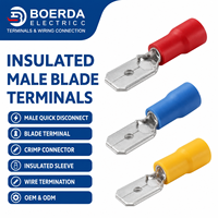 Borniers isolés MDD/FDD en PVC ignifuge, connecteurs électriques à emboîtement stables