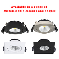 Spot LED encastré moderne à haute luminosité, sans scintillement, dimmable, européen, 6W, 3 températures de couleur sélectionnables, carré, pour intérieur, chambre à coucher
