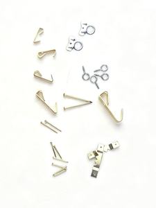 260pcs đẩy pin móc thiết lập tường hình ảnh khung treo móc bộ loại kết thúc Đồng bằng mắt trượt móc & đẩy pins - Product Image 5