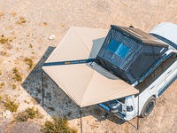 ADA OVERLAND Auvent de toit de véhicule imperméable à 270 degrés avec toile Rip-Stop, auvent latéral universel pour SUV, camions et fourgonnettes