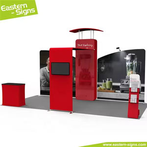 Tissu <span class=keywords><strong>de</strong></span> tension <span class=keywords><strong>pliable</strong></span> pratique en aluminium 10x20, <span class=keywords><strong>stand</strong></span> d'exposition facile à installer pour exposition - Product Image 4