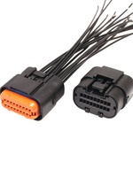 Connecteur automobile étanche MX23A18SF1/MX23A18NF1, boîtier femelle ECU, 18 broches