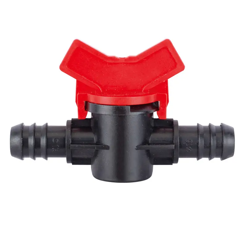 Micro válvulas para irrigação, válvula de plástico para conexão em tubo pe, válvula de acoplamento