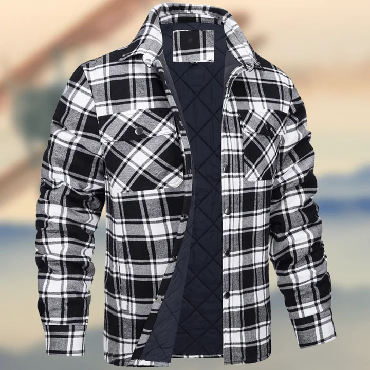 Plaid noir et blanc