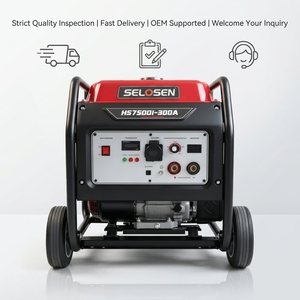 Factory Direct Silent Welding Genset 5KW Power Industrial Best Generator <b>Gasoline</b> HS6900-300A *Welding Generator 1.5KW -- Compac - Product Image 1