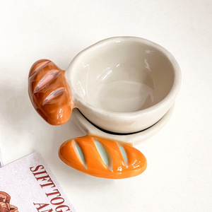 Plato de cerámica con forma de dibujo animado para pan, condimentos, aperitivos y salsas, ideal para fiestas. - Product Image 2