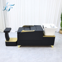 Fauteuil de lavage de cheveux et de massage du dos le mieux noté, lit de shampoing avec bassin et évier – Liquidation