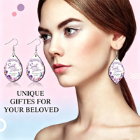 Boucles d'oreilles personnalisées double face par sublimation, motif feuille, finition ultra brillante, faites à la main, écologiques, en bois, fournitures pour bijoux à crochet