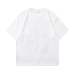 Camiseta de Manga Corta para Hombre, Estilo Hip-Hop Urbano, de Verano, de Alta Calidad, con Estampado de Personajes en Tono Oscuro, 100% Algodón Transpirable - Product Image 3