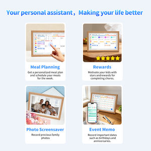Cadre photo numérique intelligent Android 14 de 15,6 pouces 2026 avec écran tactile de bureau, prise <span class=keywords><strong>en</strong></span> charge MP4/MP3, WiFi6, 4+64 Go, <span class=keywords><strong>en</strong></span> plastique, pour rappels/horloge, idéal pour les enfants - Product Image 5