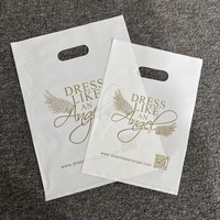 Sacs de courses en plastique HDPE biodégradable écologiques avec logo personnalisé, impression sérigraphique, poignée longue, Guangdong Shoes