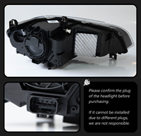 Nuevos Faros Delanteros LED de 12V Actualizados para BMW X5 E70 2007-2013, Lámpara de Proyección AFS, Luz Diurna DRL, Señal de Giro Secuencial con Certificación E-Mark