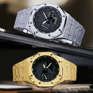 Kit de modification GA2100 avec bracelet en acier inoxydable et boîtier givré, procédé de sablage en acier mat pour la modification de la montre <span class=keywords><strong>GMA</strong></span>-<span class=keywords><strong>S2100</strong></span> - Product Image 5