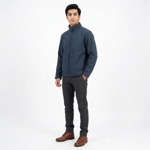 Men's Waterproof Windproof Canvas Polyester Breathable Hooded Softshell Jacket Outdoor Work Uniforms Comfortable Workwear - Product Image 1