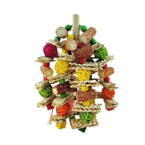 Wooden Pet Supplies Pet <strong>Parrot</strong> Chew <strong>Toy</strong> Colored Kapok Bird Hanging Chew <strong>Toy</strong> Wooden Block Swing <strong>Toy</strong> - Product Image 5