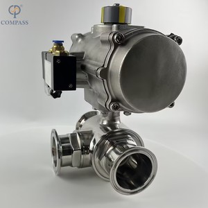 2"-50.8MM STAINLESS STEEL ACTUATOR TYPE T CLAMP BALL <strong>VALVE</strong> - Product Image 1