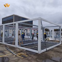 Structure de Châssis en Acier Léger pour Chantier, Installation Rapide, Haute Résistance, 20FT 40FT, Cadre de Conteneur en Acier