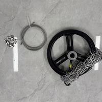 Roue à chaîne SS304/WCB avec trou pour vanne de régulation à haute pression, installation directe sans démontage de la molette, résistante à la corrosion