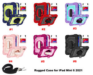 Giải phóng mặt bằng giá Tablet bao gồm trường hợp khó khăn nhiều màu Tablet trường hợp cho trẻ em cho <span class=keywords><strong>iPad</strong></span> mini6 - Product Image 6