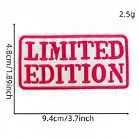 Écussons brodés personnalisés en édition limitée, badges thermocollants pour vêtements, vestes, sacs, prêts à être expédiés