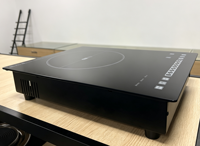 Table de cuisson à induction intégrée 2200W, double usage, plaque chauffante électrique avec fonction Hotpot, commande tactile