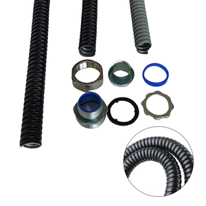 Connettore flessibile ondulato impermeabile rivestito in <span class=keywords><strong>PVC</strong></span> metallico <span class=keywords><strong>3</strong></span>/<span class=keywords><strong>4</strong></span> "1/<span class=keywords><strong>4</strong></span>" 1/2 "raccordi in acciaio inossidabile tubo flessibile - Product Image 5