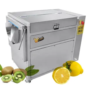 Lemon orange kiwifruit washer washing machine vegetable and fruit brush cleaning machine