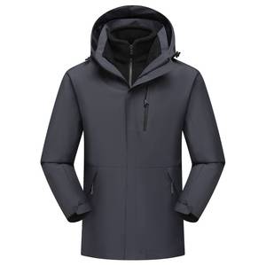 Veste coupe-vent unisexe à manches longues pour la randonnée en plein air avec capuche et design imprimé - Product Image 2