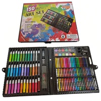 Lot de 150 fournitures artistiques en gros pour enfants : kit de dessin et peinture avec crayons, marqueurs aquarelles, crayons de couleur – Marque personnalisée OEM