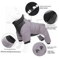 Veste pour chien à haute visibilité avec bande lumineuse, cordon de serrage au cou, poignets côtelés, respirante, imperméable et épaisse, best-seller