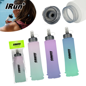 Irun tùy chỉnh thể thao ráp BPA chai nước miễn phí chạy có thể gập lại TPU chai nước mềm đi bộ đường dài leo núi chai nước - Product Image 1