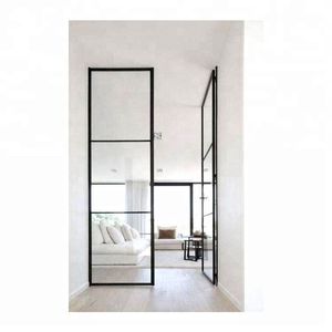 Porte double en acier sur mesure haut de gamme, style rétro français, pour <span class=keywords><strong>cuisine</strong></span>, balcon, intérieur, <span class=keywords><strong>salon</strong></span>, chambre, hôtel - Product Image 4