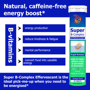 Suplementos Herbales de Marca Privada, Tabletas de Super Complejo B, 20 Tabletas con Tiamina y Riboflavina, Convertidor de Alimentos en Tabletas Fáciles de Absorber - Product Image 2