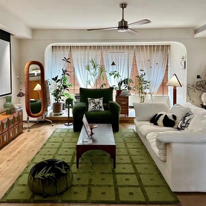 <span class=keywords><strong>Tappeto</strong></span> Retro Wave <span class=keywords><strong>Beige</strong></span> <span class=keywords><strong>Verde</strong></span> Piccolo Echo, Tappeti Tufted di Design Personalizzati, Tappetini Economici per Maisonette - Product Image 6