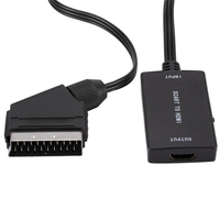 Convertidor de Cable Scart a HDMI para Reproductor de DVD Sky, PS3, Xbox, STB para Visualización en Televisores HD (conexión y uso inmediata) Dispositivos de Audio y Video