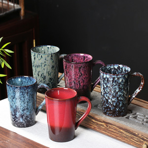 Factory Wholesale of Kiln-changed <b>Ceramic</b> <b>Cups</b> Couple's Nordic-style Mugs Reusable Party Home and Office Use - Product Image 1