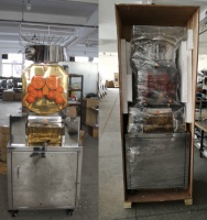 Commerciële Automatische Sinaasappelpers NS2000A-1, Vloermodel, 40 Sinaasappels/Min Hoge Snelheid, 370W Krachtige Motor