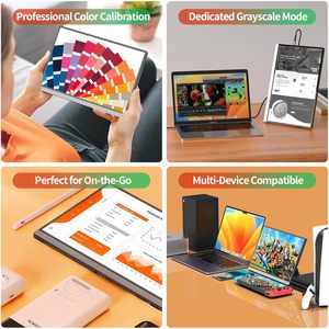 <span class=keywords><strong>Pantalla</strong></span> Táctil Portátil de 14 Pulgadas para Laptop 2560x1600, 16:10, Monitor de Viaje con Vidrio Templado, 100% SRGB, USB y HDMI - Product Image 4