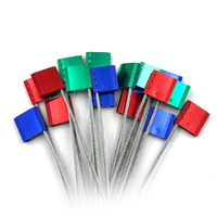 Sello de Cable de Alta Resistencia DX206C, ABS+Acero, Diámetro de Cable de 5.0mm, para Puerta de Contenedor de Camión, Números de Serie Personalizados Impresos con Láser, para Envío