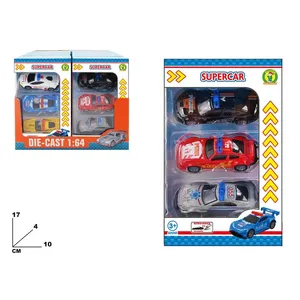 ของเล่นรถซุปเปอร์คาร์โลหะหล่อขึ้นรูป ขนาด 1:64 ชุด 3 คัน สำหรับเด็กอายุ 3 ปีขึ้นไป MAZZEO GIOCATTOLI - Product Image 1