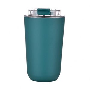 Vaso Térmico de Acero Inoxidable 304 de 380 ml, Personalizado para Regalo Empresarial, con Tapa Abatible, para Beber Directamente en la Oficina, Taza para Café, Agua y Bebidas - Product Image 3