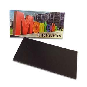 Aimant de réfrigérateur personnalisé en feuille métallique, souvenir du Uruguay Montevideo, fabriqué par Refmagnet - Product Image 1