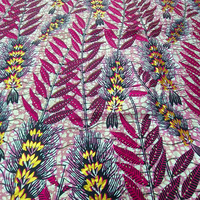 Tissu en cire dorée, broderie, impression, strass, estampage à chaud, batik, paillettes, anti-boulochage, 100% polyester, robe de mariage pour filles